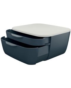 Photo Bloc de classement - 2 Tiroirs - Gris LEITZ My Box Cosy