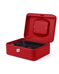 Photo Caisse à monnaie - Rouge - 200 x 160 x 90 mm : PAVO 8011872