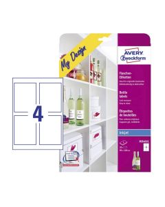 Étiquettes pour Bouteilles - Blanc - 120 x 90 mm AVERY