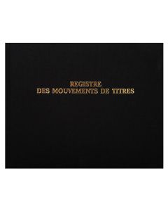 EXACOMPTA : Registre Mouvements de Titres 91E