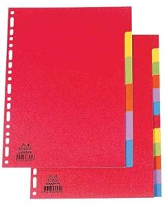 Photo OXFORD : Jeu de 12 intercalaires neutres - 225 x 297 mm couleurs 400079615