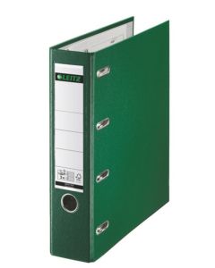 Photo Classeur à levier double 4 anneaux - Dos de 75 mm - Vert : LEITZ 1012-00-55
