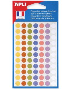 Photo Pastilles adhésives rondes - 8 mm - Assortiment AGIPA