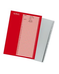 Photo Jeu de 31 Intercalaires numériques en plastique - Gris : HERLITZ  10843712