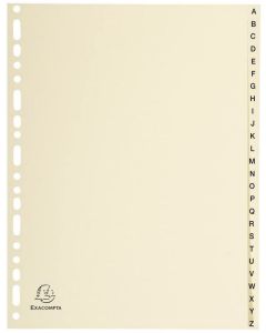 Photo Jeu de 26 Intercalaires alphabétiques en carte - 225 x 297 mm - A4 EXACOMPTA Image