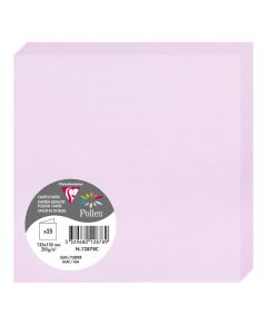 Photo Cartes double en papier - 135 x 135 mm - Lilas CLAIREFONTAINE Pollen