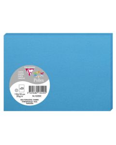 Photo POLLEN Carte Bleu turquoise 110 x 155 mm C6 1322C Clairefontaine