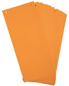 Intercalaires bristol - 240 x 105 mm - Orange : EXACOMPTA Lot de 100