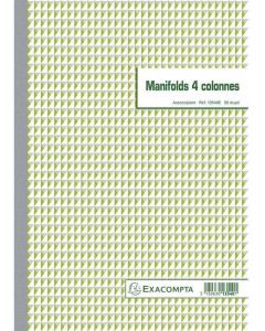 Manifold autocopiants Dupli - 4 Colonnes EXACOMPTA 13540E