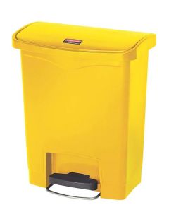 Photo Poubelle à pédale avec couvercle Jaune 30 litres 1883573 RUBBERMAID