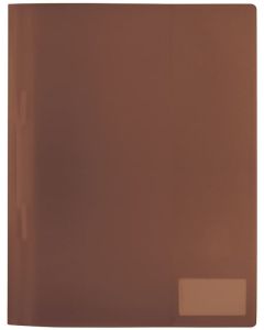 Photo Chemise à lamelles A4 en PP translucide - Brun HERMA