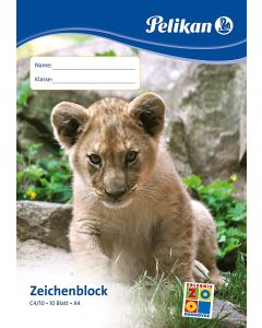 Bloc à dessin de 10 feuilles - A4 PELIKAN - image