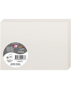 Photo Cartes double en papier - 110 x 155 mm C6 - Gris perle- CLAIREFONTAINE Pollen 