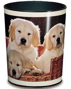 Photo Corbeille à papier - 13 litres - Chiens LAUFER