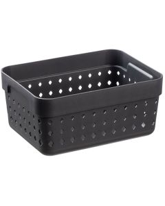 Photo Corbeille de Rangement - 118 x 158 x 73 mm - Noir PLAST TEAM Seoul Organizer L