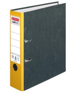 Photo Classeur à levier - Dos de 80 mm couleur Jaune : HERLITZ Max.file 5171103