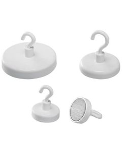 Photo Aimant à crochet - 36 mm - Blanc : MAGNETOPLAN 52636