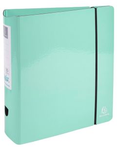 Photo Classeur à levier pour A4 - Dos Rond 80 mm - Vert Pastel EXACOMPTA Aquarel 