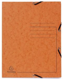 Photo Chemise imprimée à élastiques - 3 rabats - Orange EXACOMPTA