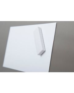 Photo MAUL : Lot de 10 aimants rectangulaires - 54 x 19 mm - Blanc