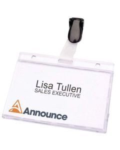 Badges avec clip - 90 X 60 mm 8009251 PAVO