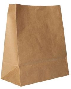 Photo Sac en papier à fond plat - 220 x 185 x 97 mm - Brun PAP STAR