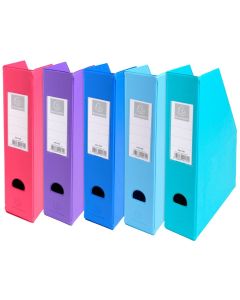 Photo Porte revues en PP - Dos de 70 mm - Assortiment EXACOMPTA Opaque