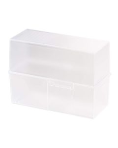 Photo Boite pour fiches en plastique - Format A5 - Blanc translucide : HAN 975-63 