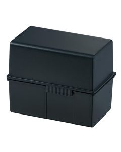 Photo Boite pour fiches en plastique - Format A6 - Noir : HAN 976-13