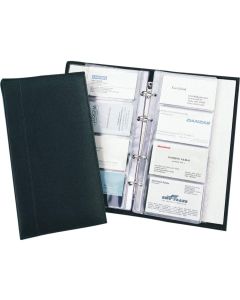 Photo ALASSIO : Classeur à anneaux en cuir pour 120 cartes de visites - 44007