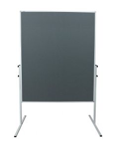 Photo Tableau de présentation mobile en feutrine - Gris - 1200 x 1500 mm : FRANKEN XtraLine
