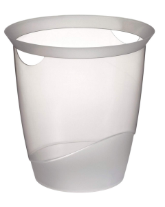 Photo DURABLE : Corbeille à papier Trend 16 litres - Transparent - 1701710400