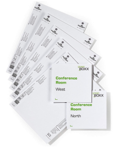 photo DURABLE 4852-02 : Lot de 20 étiquettes pour plaque de porte - 149 x 148,5 mm