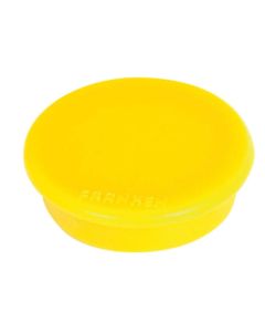 Photo Lot de 10 Aimants ronds - 38 mm - Jaune : FRANKEN