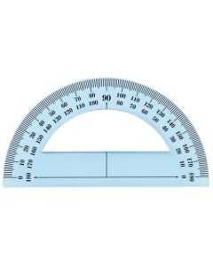 Photo Rapporteur géométrique en plastique incassable - 180 degrés WONDAY