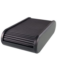 HELIT : Boite pour 300 cartes de visite Linear - Noir - H6218095