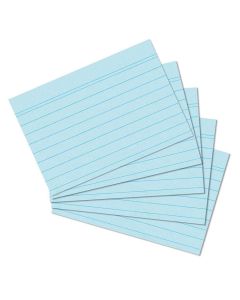 Photo Lot de 100 fiches Bristol lignées - 105 x 148 mm - Bleu : HERLITZ  10836203