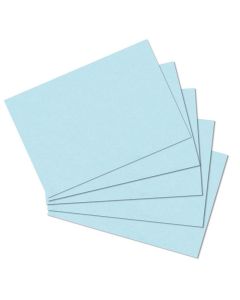 Photo Lot de 100 fiches Bristol unies - 105 x 148 mm - Bleu : HERLITZ 10837177 
