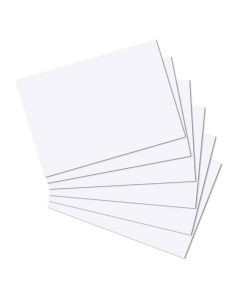 Photo Lot de 100 fiches Bristol unies - 210 x 297 mm - Blanc : HERLITZ 10835809  