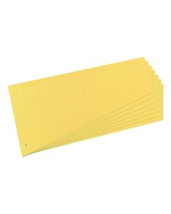 Intercalaires trapèze en carton - 230 x 120 mm - Jaune HERLITZ Lot de 100