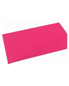 Intercalaires en carton Rose Forme trapèze 230 x 120 mm HERLITZ