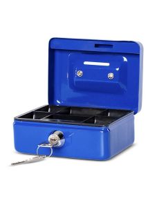 Photo MAUL : Caisse à monnaie avec une fente tirelire - Bleu enfant