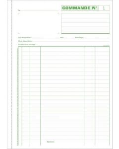 Bon de COMMANDE - Carnet autocopiant Dupli A4 : EXACOMPTA 13108E