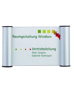 Photo Plaque de porte A6 - Argent : FRANKEN BS0602