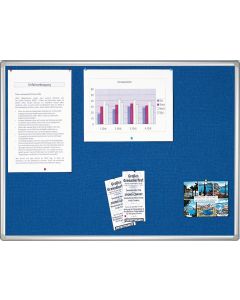 Photo Tableau d'affichage en textile - Bleu - 1800 x 900 mm : FRANKEN PRO
