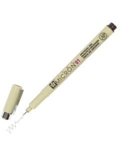 Photo Stylo feutre à pointe fine - 0,25 mm - Sépia : SAKURA Pigma Micron 01