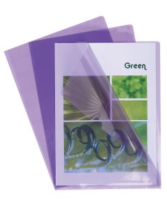 EXACOMPTA : Pochettes à coins A4 en pvc lisse - Violet