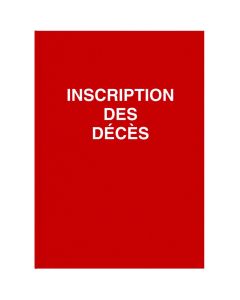 Registre des décès ELVE 1701