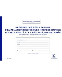 Registre - Résultat d'évaluation des risques professionnels