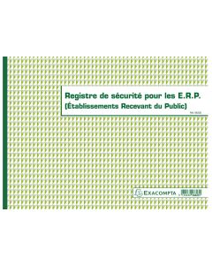 Registre des contrôles techniques de sécurité EXACOMPTA 6616E